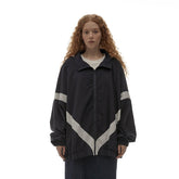 Unisex Jacket Retro Loose Exercise Hooded Coat Men's and Women's Stand Collar Jacket Top